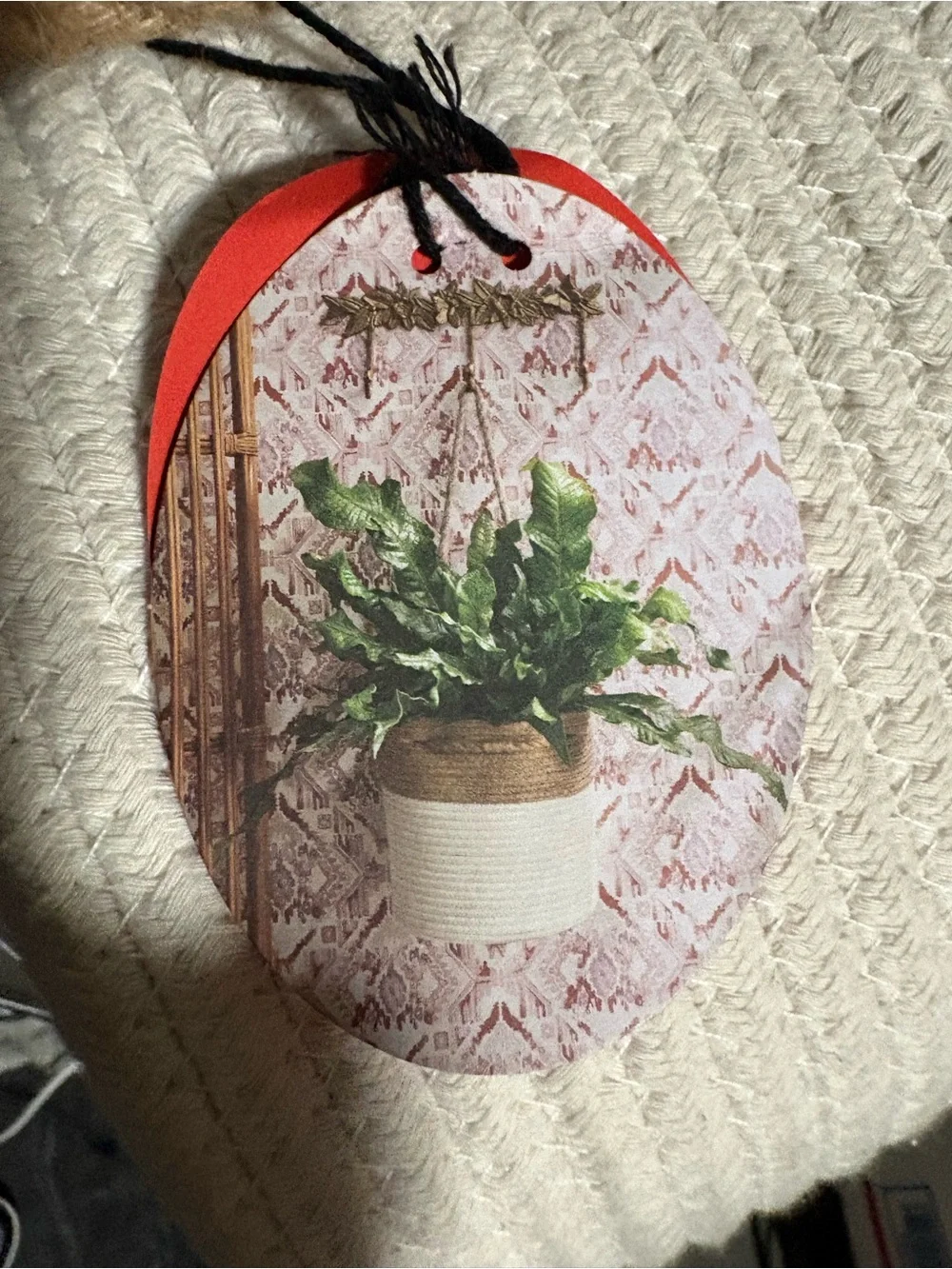 Coiled rope basket with handles from Opalhouse